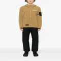 izzue logo-appliqué hooded jacket - Brown