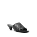 Proenza Schouler 50mm perforated leather mules - Black
