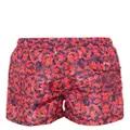 Kiton graphic-print swim shorts - Pink