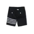 Thom Browne Kids stripe-detailing bermuda shorts - Blue
