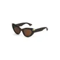 Alexander McQueen Eyewear Punk Rivet cat-eye sunglasses - Brown