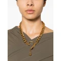 Moschino question mark-pendant necklace - Gold
