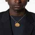 Jil Sander two-tone engraved necklace - Gold