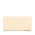 Jil Sander logo-stamp leather coin purse - Yellow