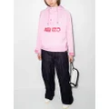 Kenzo logo-print hooded jacket - Pink