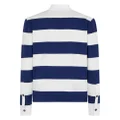 Dsquared2 logo-embroidered striped polo shirt - Blue