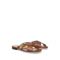 Bally Larise flat leather sandals - Brown
