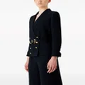 Emporio Armani double-breasted belted blazer - Black