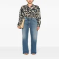 IRO leopard-print crepe shirt - Neutrals