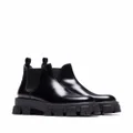 Prada Moonlith brushed leather Chelsea boots - Black