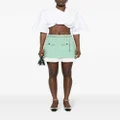 Maje tweed mini skirt - Green