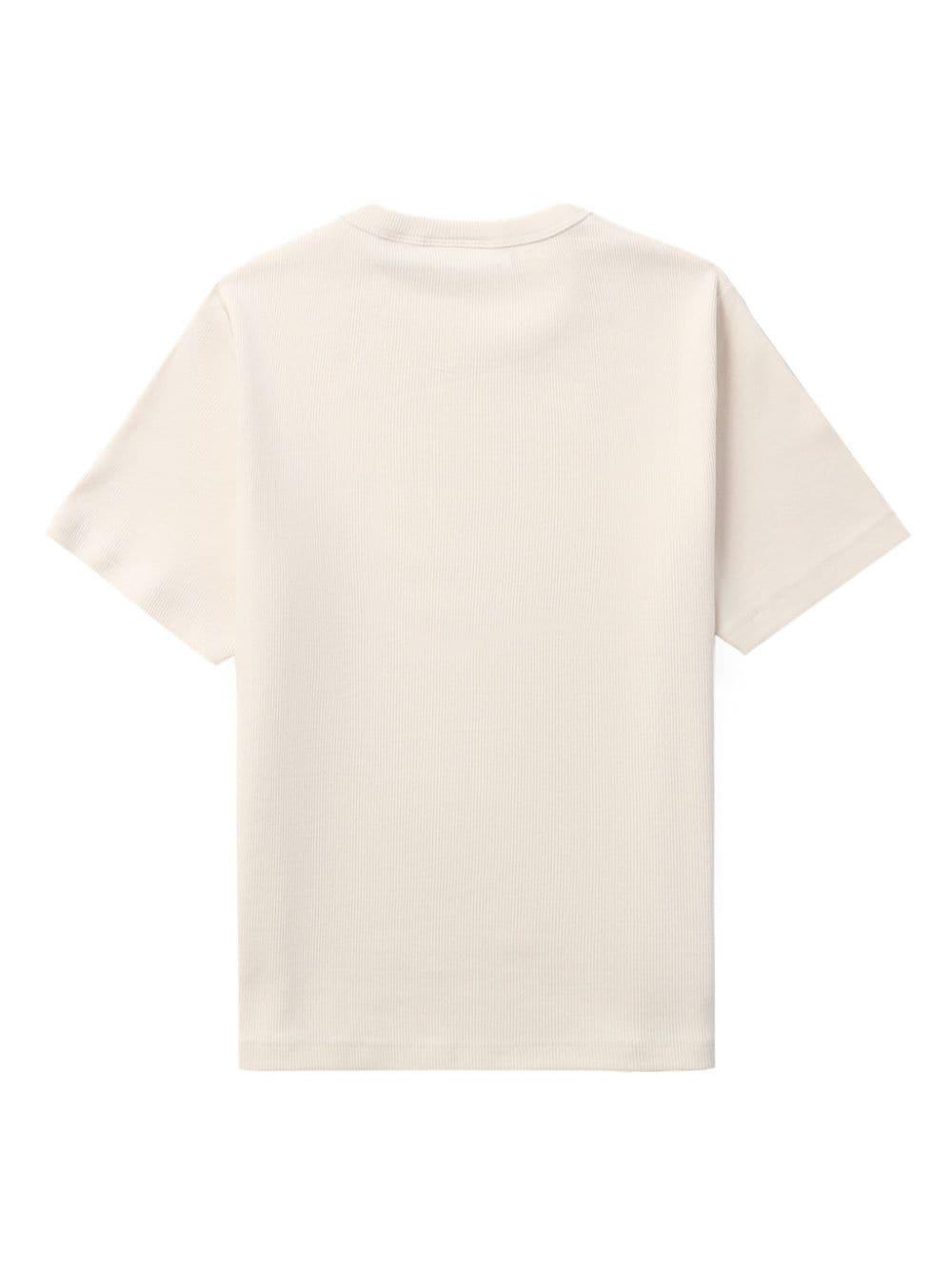 CHOCOOLATE graphic-print stretch-cotton T-shirt - Neutrals