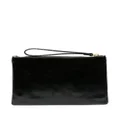 ISABEL MARANT small Mino leather pouch - Black