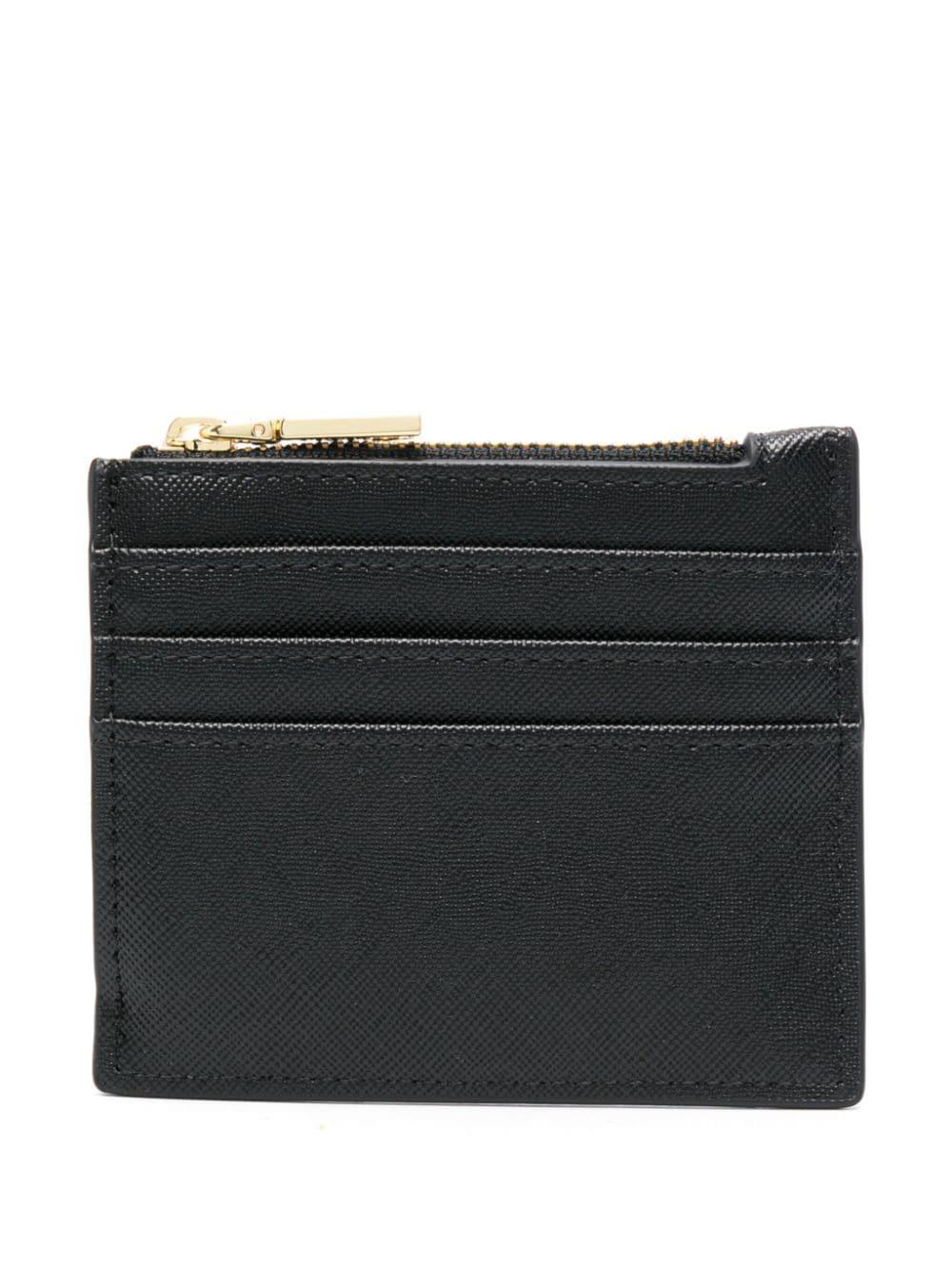 Love Moschino logo-lettering wallet - Black