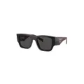 Prada Eyewear logo-arm square-frame sunglasses - Black