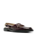 Thom Browne slingback-strap leather loafers - Red
