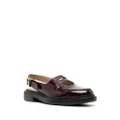 Thom Browne slingback-strap leather loafers - Red