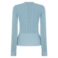Dsquared2 pointelle-knit cotton cardigan - Blue
