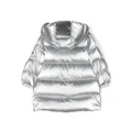 Moncler Enfant Amra hooded quilted jacket - Silver