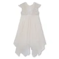 Givenchy Kids rhinestone-embellished ruffle-trim dress - White