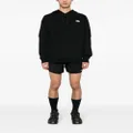 The North Face rubberised-logo cotton hoodie - Black