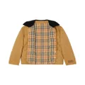 Burberry corduroy-collar diamond-quilted jacket - Brown