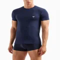 Emporio Armani logo-appliqué underwear T-shirt - Blue