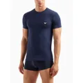 Emporio Armani logo-appliqué underwear T-shirt - Blue