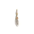 Dsquared2 logo-engraved pearl drop earring - Gold