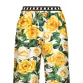 Dolce & Gabbana Yellow Rose silk pyjama bottoms