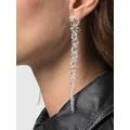Simone Rocha draped crystal-embellished earrings - Neutrals