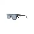 Karl Lagerfeld square-frame monogram sunglasses - Black