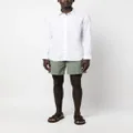 BOSS logo-patch drawstring cotton shorts - Green