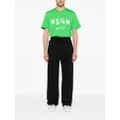 MSGM logo-print cotton T-shirt - Green