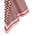 Lanvin jacquard-logo silk scarf - Pink