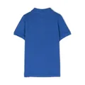 Scotch & Soda logo-embroidered piqué polo shirt - Blue