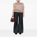 Calvin Klein asymmetric wool top - Neutrals