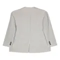 Brunello Cucinelli intertwined linen-blend blazer - Grey