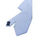 Corneliani pattern-jacquard silk tie - Blue