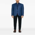Corneliani slim-fit cotton trousers - Blue