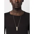 Rick Owens logo-engraved chain necklace - Silver