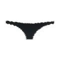 Karl Lagerfeld zebra-trim bikini brief - Black