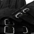 Karl Lagerfeld buckle-detailing leather gloves - Black