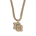 Dsquared2 logo-pendant crystal-embellished necklace - Gold