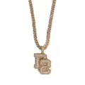 Dsquared2 logo-pendant crystal-embellished necklace - Gold