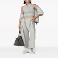 Brunello Cucinelli sleeveless wrap blouse - Grey