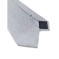 Brioni patterned-jacquard silk tie - Grey