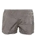 Stone Island Compass-appliqué ECONYL® swim shorts - Grey