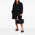 Karl Lagerfeld button-up linen-blend shirt - Black