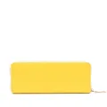Love Moschino logo-patch faux-leather wallet - Yellow